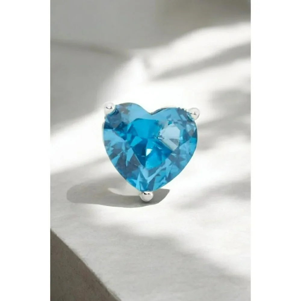 Kate Spade New York My Love Heart Stud Earrings in Blue